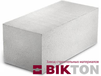 Блок пенобетонный (пеноблок) D-400 Bikton 625х400х200