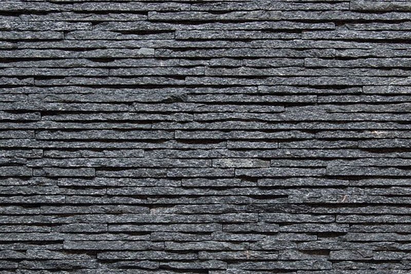 Натуральный облицовочный камень Shiny Black 42SQ, Экостоун