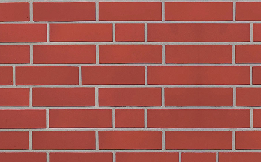 Клинкерный кирпич Roben Westerwald rot, пустотелый, гладкий, 190*90*90 мм