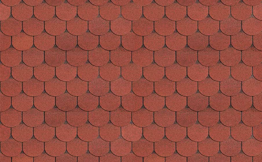 Гибкая черепица ТЕХНОНИКОЛЬ SHINGLAS Танго бобровый хвост, Красный